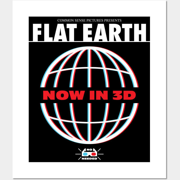 FLAT EARTH 3D Wall Art by MKZ